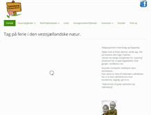 Tablet Screenshot of lykkebjergferie.dk